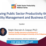 Improving Public Sector Productivity through Total Quality Management and Business Excellence