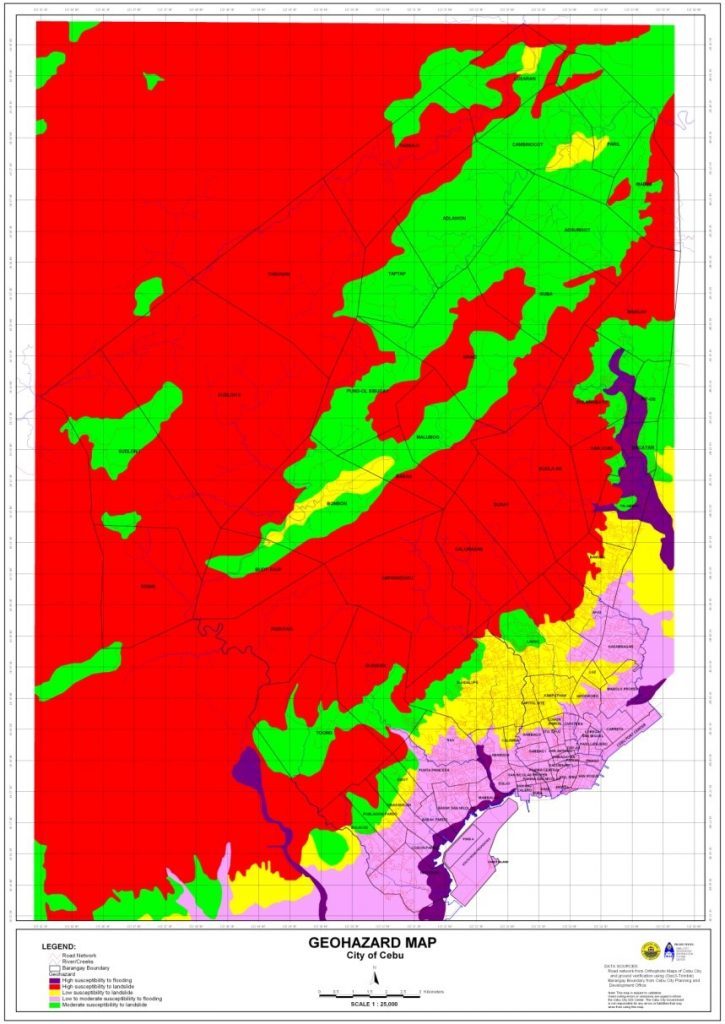 Geohazard Map Of Cebu