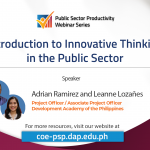 Introduction to Innovative Thinking in the Public Sector