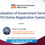 Digitalization of Government Services: CFO Online Registration System