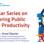 Webinar Series on Measuring Public Sector Productivity